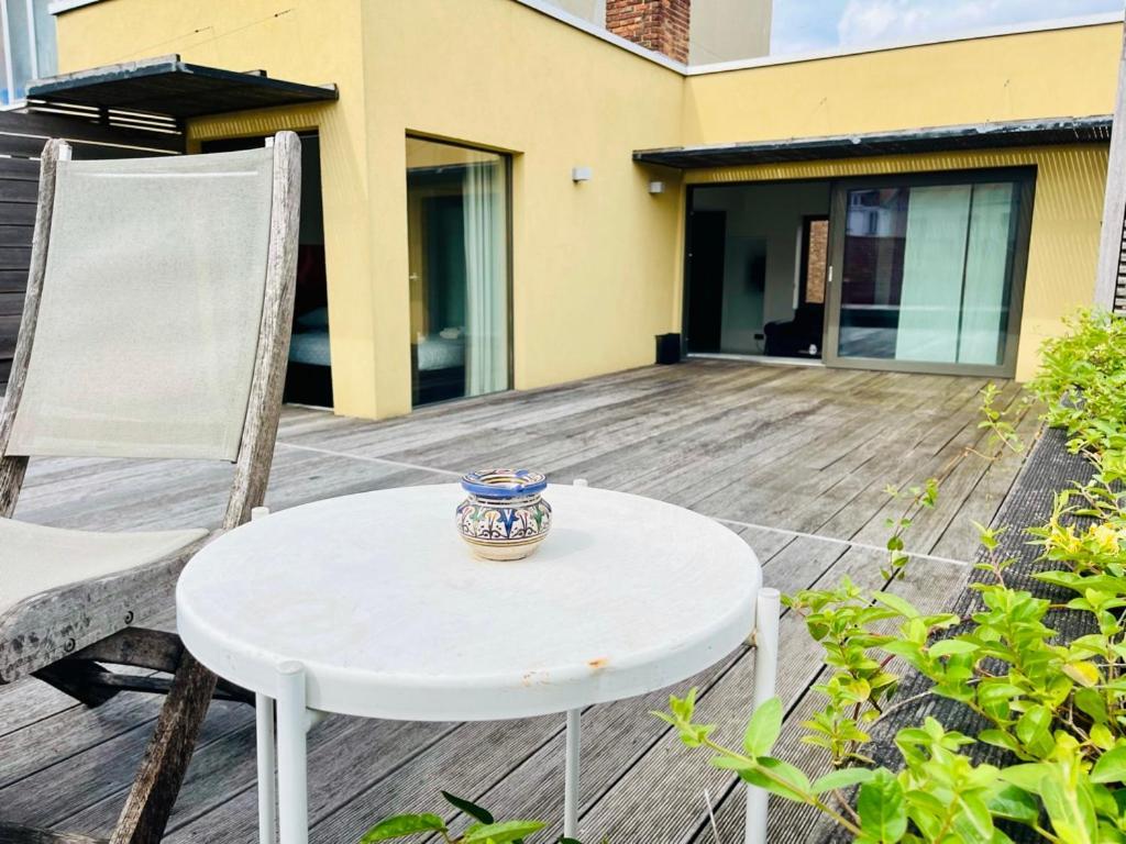 شقة Down Town Penthouse With Private Parking بروكسل المظهر الخارجي الصورة